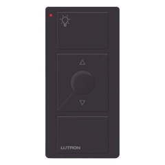 Control Pico inalámbrico de 3 botones con subir y bajar, iconos de luz, negro brillante, para sistemas Caseta Wireless, RadioRA 2, HomeWorks QS y Vive
