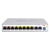 Switch PoE / Administración en la nube / Con 8 puertos 10/100 Mbps PoE af/at / 2 Puertos Uplink 10/100/1000 Mbps / Presupuesto 100 W / PoE hasta 250 metros / Soporta protocolo ONVIF