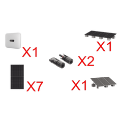 Kit Solar Interconexion / 4 kW 220Vca / Inversor HUAWEI/ Montaje Incluido