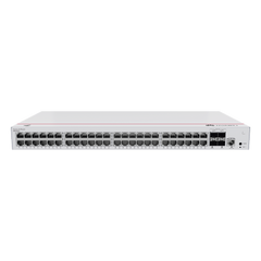 Switch de Acceso Gigabit Administrable Capa 2 / 48 puertos 10/100/1000 Mbps / 4 Puertos 10GE SFP+ Uplink / ERPS / IMGP Snooping / DHCP Snooping / Administración Nube Gratis