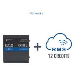 Router Teltonika LTE/4G RUT200 + 12 creditos RMS