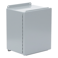 Gabinete de Bisagra Continua NEMA 12; IP66 de Uso en Intemperie, 305 x 254 x 203 mm, De Acero, Color Gris