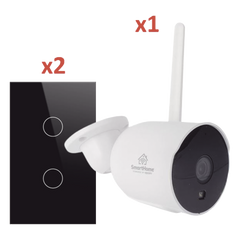 (Wifi) KIT 1 camara Wifi y 2 apagadores inteligentes Wifi