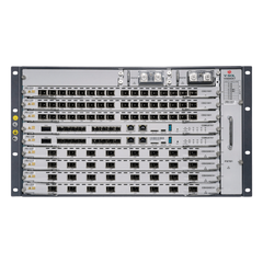 OLT Modular tipo Chasis GPON/XGS-PON Combo, 7 Ranuras de Servicio, Incluye 1 Tarjeta de Servicio de 16 puertos GPON