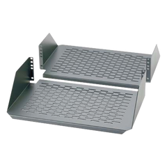 Charola Para Soportar Equipos en Rack de 19in, Ventilada, Frontal y Posterior, Capacidad de 136 Kg, 3UR