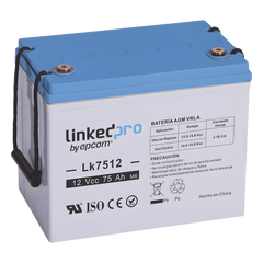 Batería de respaldo 12 V | 75 Ah | AGM | Especial para equipo electrónico | UPS | Sistemas de Emergencia | Aplicaciones Fotovoltaicas | Terminales T3