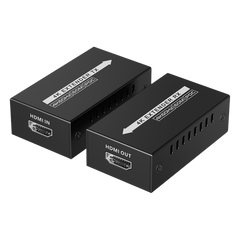 Kit extensor HDMI de tamaño mini | 4K60Hz a 60 metros | Solo requiere alimentación TX | Sobre CAT6/CAT6A/CAT7 |