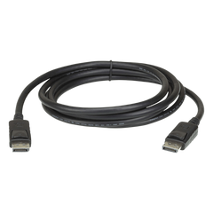 Cable DisplayPort | Longitud 2m | Alta definición | Hasta 8K | HDR Dinámico | 32 canales de audio digital | Pestañas de seguridad con botón de liberación