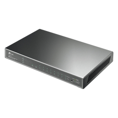 Switch PoE JetStream SDN Administrable 8 puertos 10/100/1000 Mbps + 2 puertos SFP, 8 puertos PoE, 61W, administración centralizada OMADA SDN
