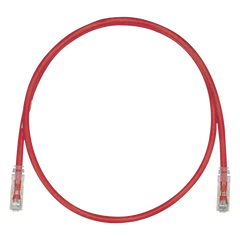 Cable de Parcheo TX6, UTP Cat6, 24 AWG, CM, Color Rojo, 4.57 Metros (15 Pies)
