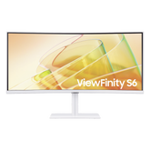 Monitor Curvo 34" Color Blanco / Aspecto 21:9 / Resolucion 3440 x 1440 / Frecuencia 100Hz / Entradas de Video HDMI / DisplayPort / Compatible VESA 100x100 / bocinas integradas