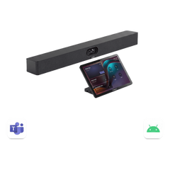 Barra de Videoconferencia Yealink A40 para Salas Medianas con Android Integrado Compatible con Teams Rooms, Zoom Rooms, RingCentral Rooms y BYOD- Incluye Panel Touch