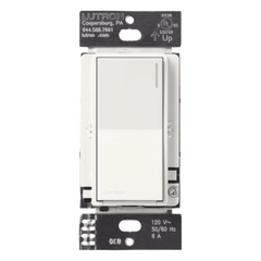 Apagador auxiliar Sunnata de pared para control de 3 vías o escalera, 120 V, compañero cableado del apagador principal del sistema RadioRA 3, color blanco mate (Snow)