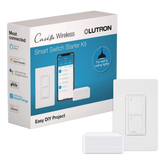 Kit de inicio Caseta Wireless con hub Smart Bridge, interruptor on/off inteligente de 5 A con neutro y placa Claro, control por app y asistentes de voz