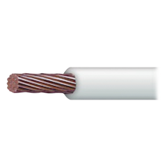 Cable Eléctrico de Cobre Recubierto THW-LS Calibre 2 AWG 19 Hilos Color Blanco (100 metros)