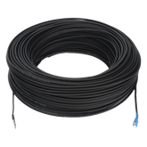 Rollo de Fibra Óptica Drop Redonda G657A2 Monomodo Simplex de 150 Metros (492.13 Pies) con Conectores SC/UPC-SC/UPC para Instalaciones Aéreas, Subterráneas o a la Intemperie