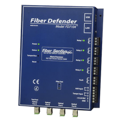 Sensor de Seguridad Perimetral por Fibra Óptica Sensitiva / 4 zonas / 800 metros máximo por zona