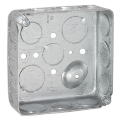 Caja Cuadrada 4 x 4"/ Profundidad 1- 1/2"/ Cuenta con 11 Entradas de 1/2" y 6 de 3/4"..