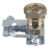 Abrazadera para Tierra Física en Base de Piso Falso, para Cables de 6 a 1/0 AWG. Para Pedestales Cuadrados de 7/8" y Circulares de 1" a 1 1/8"