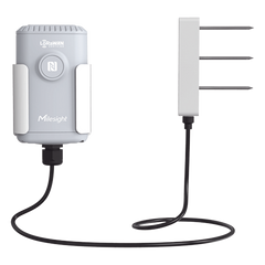 Sensor IoT de Suelo LoRaWAN / Humedad, Temperatura y Conductividad / Sonda FDR de Precisión / Batería 19,000 mAh (10 Años) / NFC + Milesight IoT Cloud