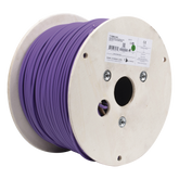 Bobina de Cable Blindado F/UTP de 4 Pares, Z-MAX, Cat6A, Soporte de Aplicaciones 10GBase-T, LS0H (Libre de Gases Toxicos), Color Violeta, 305 Metros (1000 Pies)