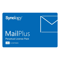 Paquete de Licencias Synology MailPlus | 20 Cuentas de Correo Electrónico Activas | Licencias Permanentes | Compatible con Synology NAS | Alta Disponibilidad | Migración de Licencias.