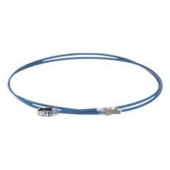 Patch Cord Cat6A, Diametro Reducido 28 AWG, Blindado S/FTP, CM/LS0H, 4 Metros, Color Azul