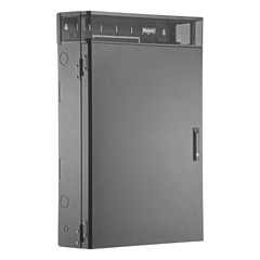 Gabinete de Montaje en Pared TrueEdge™, Con 3 UR para Equipo Activo y 3 UR para Paneles de Parcheo, Fabricado en Acero, Color Negro