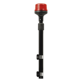 Luz Telescopica para Motocicletas de 8 LED, Rojo, Lente Rojo, SAE