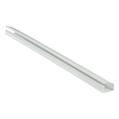 Canaleta LD10 de PVC rígido, con cinta adhesiva para instalación sin herramientas, de 38.4 x 24 x 1828.8 mm, Color Blanco