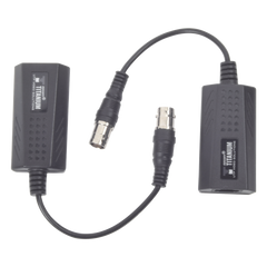Kit EXTENSOR IP por cable CABLE COAXIAL para distancias de HASTA 200 m / REUTILIZA EL CABLEADO EXISTENTE PARA CONECTAR CÁMARAS IP / No Requiere Energía / Transmisión en Tiempo Real / Protección Contra Sobretensiones Incorporada
