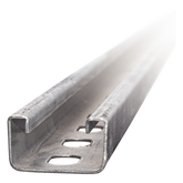 Unicanal perforado 4x2, 3000 mm, con acabado Electro Zinc