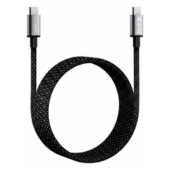 Cable de Carga USB-C a C 1.5 Metros (4.92 Pies) / Tecnología GaN (Nitruro de Galio / Fast-Charging / Potencia 60W / Velocidad Transferencia 480 Mbps / Material Nylon / Conector Aluminio Anodizado