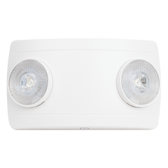 Luz de Emergencia LED / Doble LED 1W 150 lúmenes / Batería Ni-Cd 3.6V 900mAh / 90 min Autonomía / Voltaje Universal 127-240 VAC / UL 5VA / Blanco