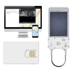 kIT Cerradura Inteligente GPS con Energía Solar / SolarGuardX 100 / Seguimiento de Activos LTE Cat-M1 / Desbloqueo por RFID BLE OTA / Impermeable IP67 / Detección de Movimiento / Batería 14400mAh / + EPCOMGPSANUAL + SIM500MB2Y