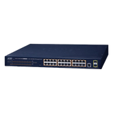Switch PoE Administrable Capa 2 / 24 Puertos10/100/1000BASE-T / 2 SFP 100/1000BASE-X / POE 802.3af/at