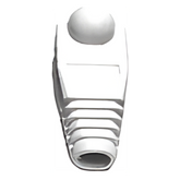 Bota Plástica para Protección de Plug RJ45, Color Blanco