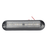 Luz Auxiliar Ultra Brillante IP67 de 18 LEDs, Color Rojo/Azul/Ambar, con mica transparente y bisel negro