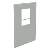 Placa Adaptadora de Aluminio con Corte para Aire Acondicionado T20, Gabinetes ComLine OSP, 838 x 381mm Con Junta de Espuma y Hardware Inoxidable