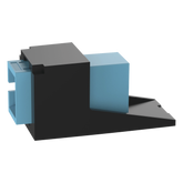 Módulo Acoplador SC Simplex, para Fibra Óptica Multimodo OM3/OM4, Tipo Mini-Com, Color Aqua