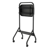 Carro Móvil para Pantalla Plana / 43" a 75"+ Displays / Altura Ajustable 49.8"-65.8" (126.5-167.1 cm) / Capacidad 150 lb (68 kg) / 4 Ruedas Dobles 4" (102 mm) / Gestión de Cableado Interno / Estructura Tubular / Incl