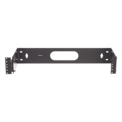 Rack Abierto de Instalación en Pared con Bisagras, Profundidad de 159 mm, 19 in de Ancho, 2 UR, Color Negro