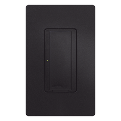 Switch de pared inteligente RadioRA 2 con cable neutro, 8 A en iluminación y motores de hasta 1/4 HP, 120 V, unipolar o multilocación, color Midnight