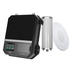 Kit Amplificador Office 200 para 2G, 3G y 4G / Mejora llamadas convencionales y VoLTE / Amplifica señal de TELCEL, AT&T y MOVISTAR / Cubre hasta 400 m² con una antena y hasta 1600 m² con 4 antenas.