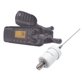 Kit de radio UM385BK | mas antena marina de fibra de vidrio TX-1600-SYS