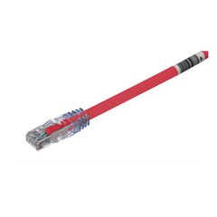 Cable de Parcheo UTP, Cat6A, 24 AWG, CM, Color Rojo, 7.62 Metros (25 Pies)