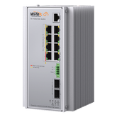 Switch Industrial Administrable Gigabit con 2 Puertos PoE bt + 6 Puertos PoE af/at o 24 V Pasivo + 2 SFP Gigabit, 240 W