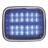 Luz de advertencia de 8 X 6", Color Azul, SAE, IP67, Ideal para Ambulancias
