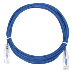 Cable de Parcheo Slim UTP Cat6 - 3 Metros (9.84 Pies) Azul Diámetro Reducido (28 AWG)