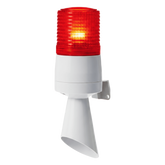 Luz LED con patrones de destello fijo y destellante con buzzer incorporado de alto volumen Máx. 95 dB color Rojo 24 VCD